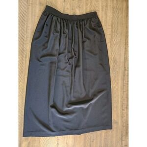 Women's Albert Nipon Skirt Black Size 6 VTG‎ Sleek Office Dressy
